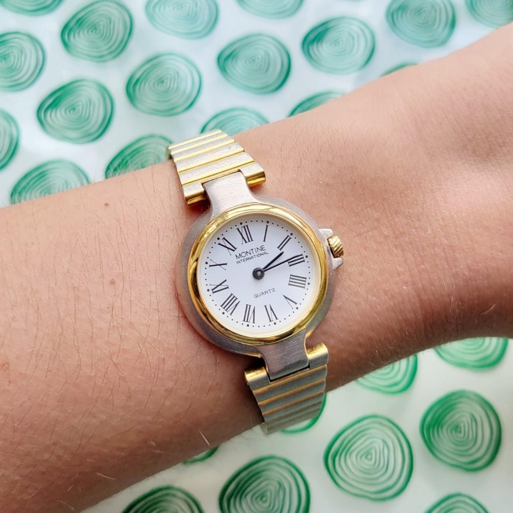 Vintage Montine International Classic Gold Watch